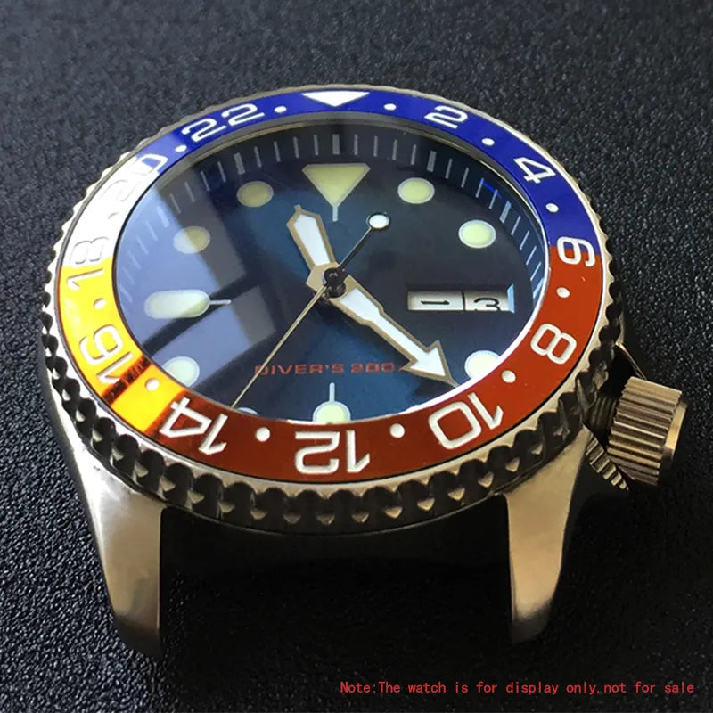 Sapphire glass forSeiko SKX007 SPRD 31.5*30.5*5.5mm for Sloping Ceramic Bezel